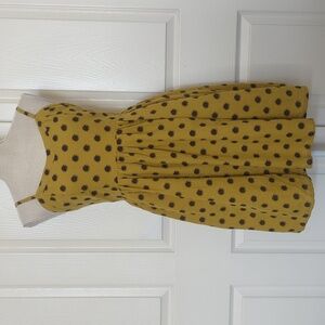 CommeToi Yellow Polka Dot Sundress